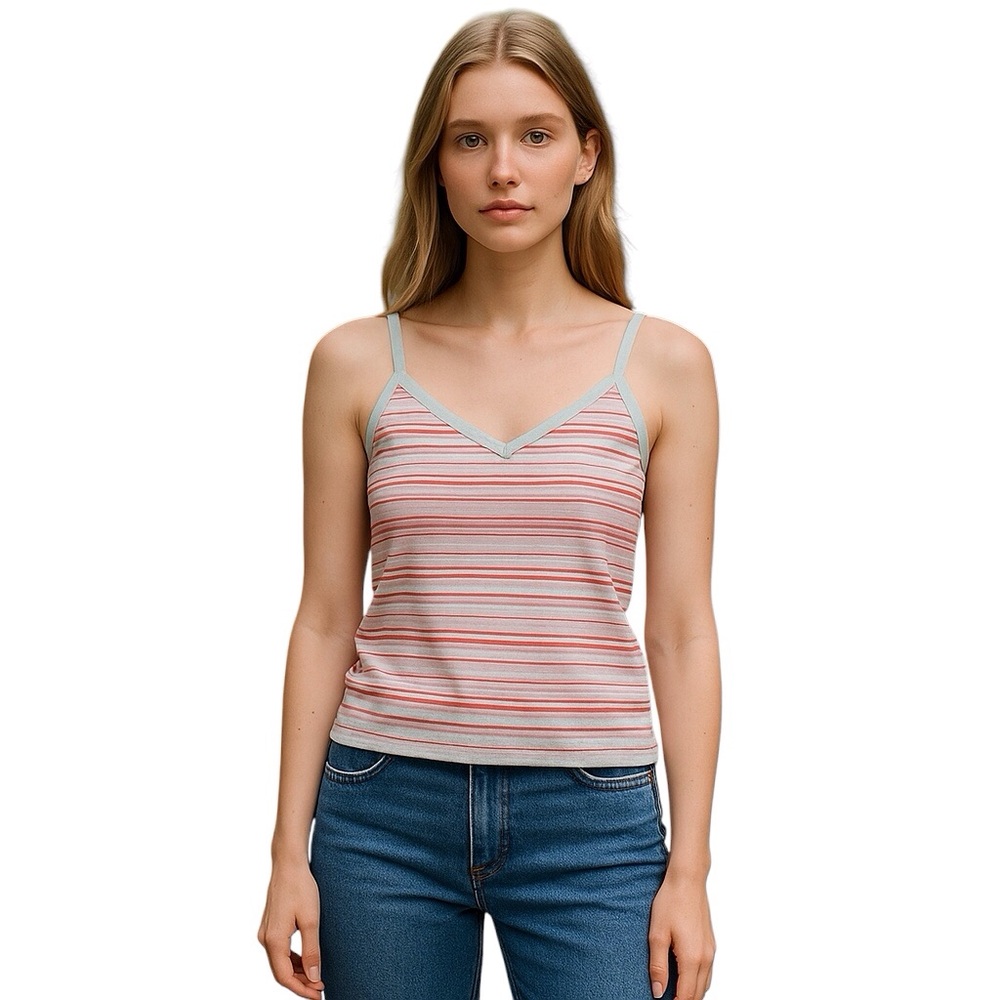 Xhilaration Striped Tank Top Women Color Multi Size M